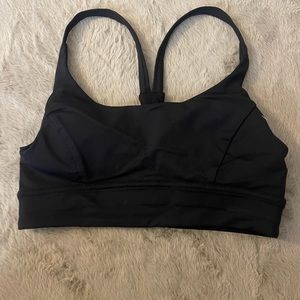 Black lululemon sports bra size 4